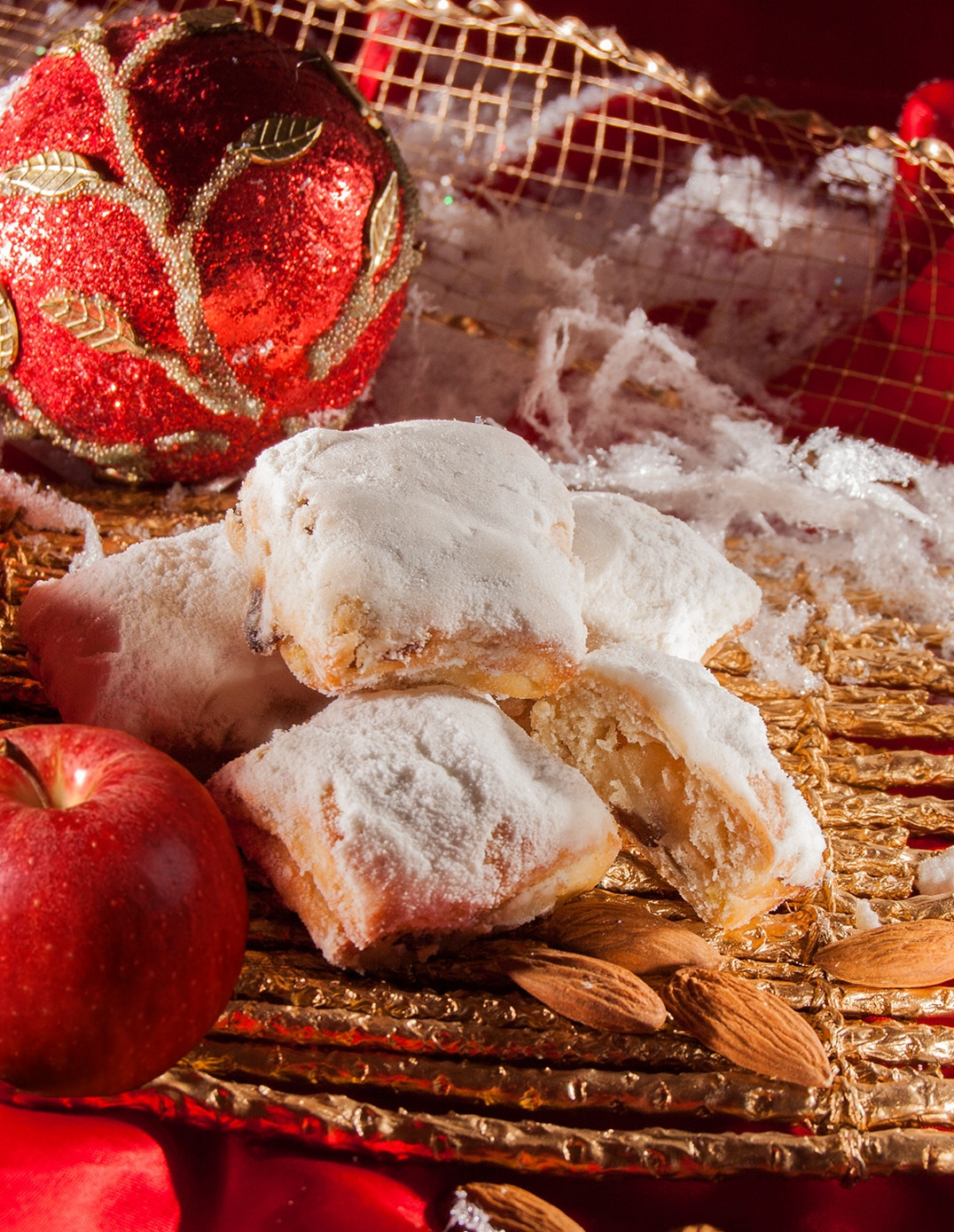 Mini Stollen mit Äpfeln