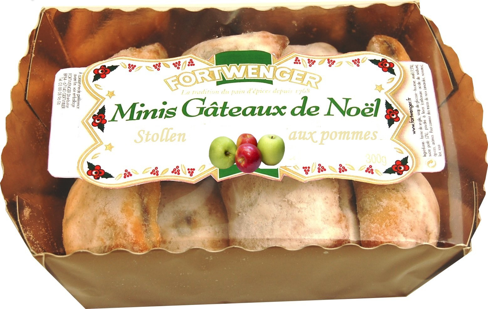 Mini Stollen mit Äpfeln