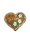 Herzförmiger Lebkuchen, Blumendekor