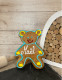 Lebkuchen aus dem Elsass, kleiner Bär, Rand blau 