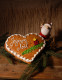Lebkuchen aus dem Elsass, Herzform, Weihnachtsdekor 